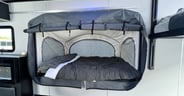 A side portal with a fold-out bed is one of the options in the Continental Cargo Trailer Weekender