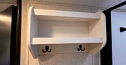Overhead storage in the bathroom