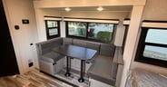 U-shaped dinette provides bonus sleeping space
