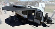 A batwing awning plus plentiful solar are options on the Ember R