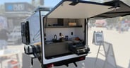A simple kitchen in the Ember RV E-Series Spark 12RK
