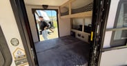 Doors on either side of the Ember RV E-Series Spark 12RK