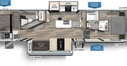 Forest River Arctic Wolf Cherokee 331BH 2025-31-Floorplan