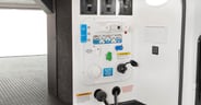 Power-operated valves for the holding tanks