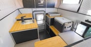 The interior of the Four Wheel Campers CampOut model