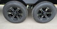A very simple suspension and off-brand tires