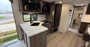 Decent kitchen counter space in the Grand Design Transcend 325BH