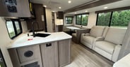 Overview of the main living space in the Grand Design Transcend
