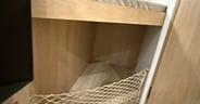 A bit of storage below the lower bunk in the 22MBH