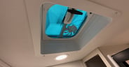 A cheap vent fan is a bummer in the bathroom of the Grand Design