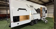 A huge awning on the Winnebago Thrive 22MBH