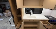 A lot of nicely finished cabinets and drawers in the Winnebago T