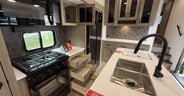 A very usable kitchen in the Grand Design Reflection 337RLS