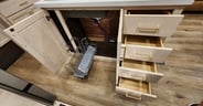 More storage and drawer space in the island of the Cedar Creek E