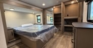 Plentiful storage in the bedroom of the Grand Design Reflection