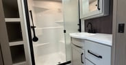 Plenty of drawers in the bathroom of the Grand Design Reflection
