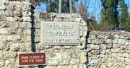 Florida Caverns state park entrance sign