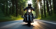 solo motorcycle rider