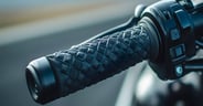Motorcycle Handlebar Grip on Road - Precision Control, Safety, A