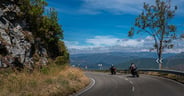 Motorbikes on a Mountain road