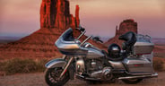 Monument Valley on a Harley-Davidson Road Glide