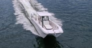 center console power catamarans