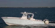 center console power catamarans