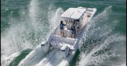 center console power catamarans